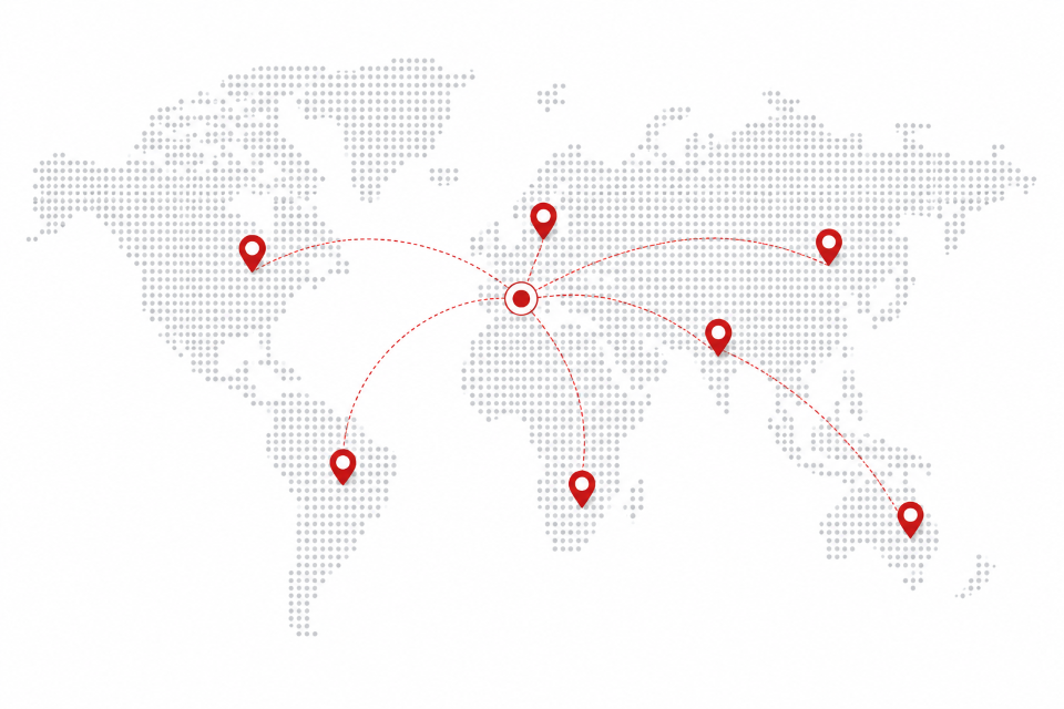 Global Partner Network Map